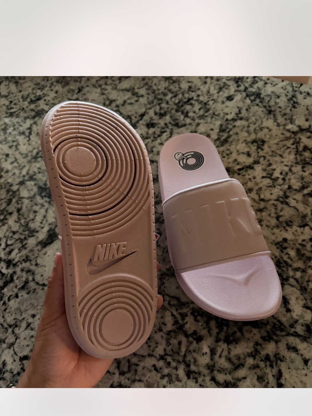 NWT Pink Nike Slides - Picture 2 of 2